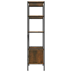 5-Tier Shelving Unit with Cabinet 80x40x163 cm