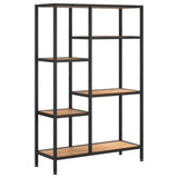 Book Shelf 80x30x120 cm Steel and Engineered Wood - Front View