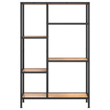 Book Shelf 80x30x120 cm Steel and Engineered Wood - Side View