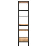 Book Shelf 80x30x120 cm Steel and Engineered Wood