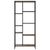 Book Shelf 80x30x180 cm Steel and Engineered Wood - Side View