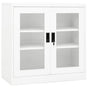 Office Cabinet White 90x40x90 cm Steel