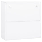 Office Cabinet White 90x40x90 cm Steel