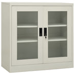Office Cabinet Light Grey 90x40x90 cm Steel