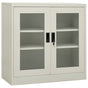 Office Cabinet Light Grey 90x40x90 cm Steel