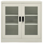 Office Cabinet Light Grey 90x40x90 cm Steel