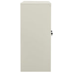 Office Cabinet Light Grey 90x40x90 cm Steel