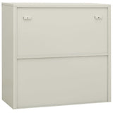 Office Cabinet Light Grey 90x40x90 cm Steel