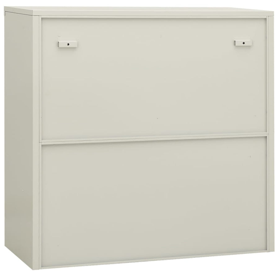 Office Cabinet Light Grey 90x40x90 cm Steel