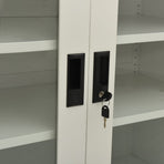 Office Cabinet Light Grey 90x40x90 cm Steel
