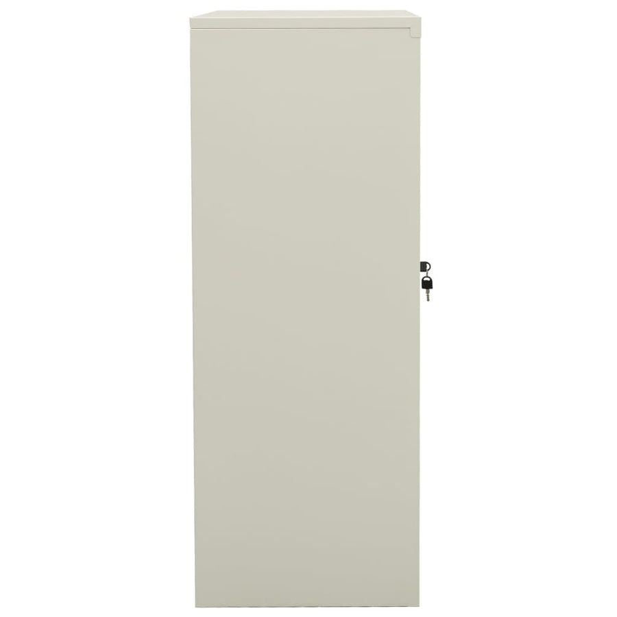 Office Cabinet Light Grey 90x40x105 cm Steel