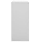 Office Cabinet with Sliding Door Light Grey 90x40x90 cm Steel