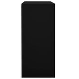 Office Cabinet with Sliding Door Black 90x40x90 cm Steel - Top-Down View