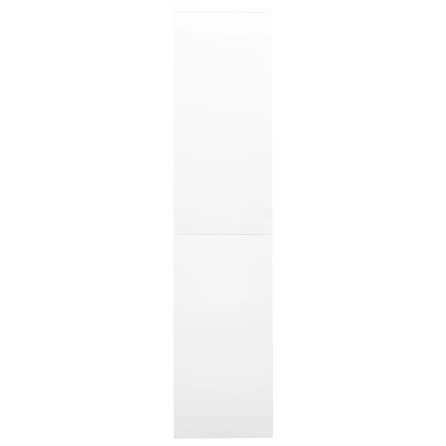 Office Cabinet with Sliding Door White 90x40x180 cm Steel