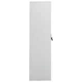 Wardrobe Light Grey 80x50x180 cm Steel - Side View