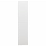 Locker Cabinet White 90x40x180 cm Steel