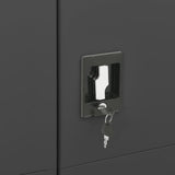 Locker Cabinet Anthracite 90x40x180 cm Steel - Close-Up Angle