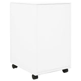 Mobile File Cabinet White 39x45x67 cm Steel - Top-Down View