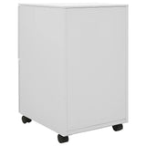 Mobile File Cabinet Light Grey 39x45x67 cm Steel - Top-Down View