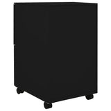 Mobile File Cabinet Black 39x45x67 cm Steel - Top-Down View