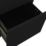 Mobile File Cabinet Black 39x45x67 cm Steel - Close-Up Angle