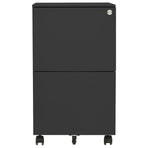 Mobile File Cabinet Anthracite 39x45x67 cm Steel