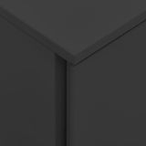 Mobile File Cabinet Anthracite 39x45x67 cm Steel - Rear View