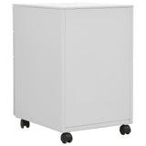 Mobile File Cabinet Light Grey 39x45x60 cm Steel - Top-Down View