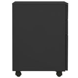 Mobile File Cabinet Anthracite 39x45x60 cm Steel - Side View
