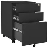 Mobile File Cabinet Anthracite 39x45x60 cm Steel - 45-Degree Angle