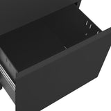 Mobile File Cabinet Anthracite 39x45x60 cm Steel - Close-Up Angle