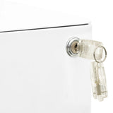 Mobile File Cabinet White 30x45x59 cm Steel - Extra Image