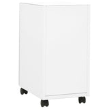 Mobile File Cabinet White 30x45x59 cm Steel - Top-Down View