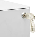 Mobile File Cabinet Light Grey 30x45x59 cm Steel - Extra Image