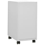 Mobile File Cabinet Light Grey 30x45x59 cm Steel - Top-Down View