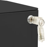 Mobile File Cabinet Anthracite 30x45x59 cm Steel - Extra Image