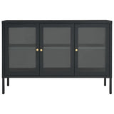 Sideboard Anthracite 105x35x70 cm Steel and Glass