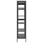 Display Cabinet Anthracite 90x40x180cm Steel and Tempered Glass