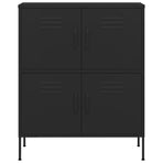 Storage Cabinet Black 80x35x101.5 cm Steel