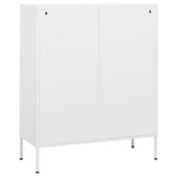 Storage Cabinet White 80x35x101.5 cm Steel