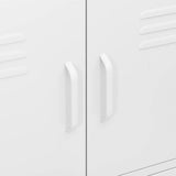 Storage Cabinet White 80x35x101.5 cm Steel