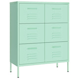 Drawer Cabinet Mint 80x35x101.5 cm Steel - Front View