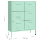 Drawer Cabinet Mint 80x35x101.5 cm Steel - Extra Image