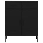 Storage Cabinet Black 80x35x101.5 cm Steel