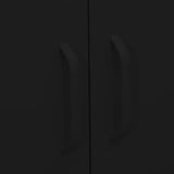 Storage Cabinet Black 80x35x101.5 cm Steel