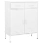 Storage Cabinet White 80x35x101.5 cm Steel