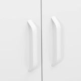 Storage Cabinet White 80x35x101.5 cm Steel - Low Angle
