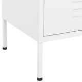Storage Cabinet White 80x35x101.5 cm Steel - Extra Image