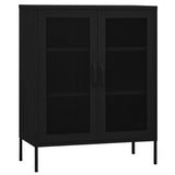 Storage Cabinet Black 80x35x101.5 cm Steel