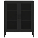 Storage Cabinet Black 80x35x101.5 cm Steel